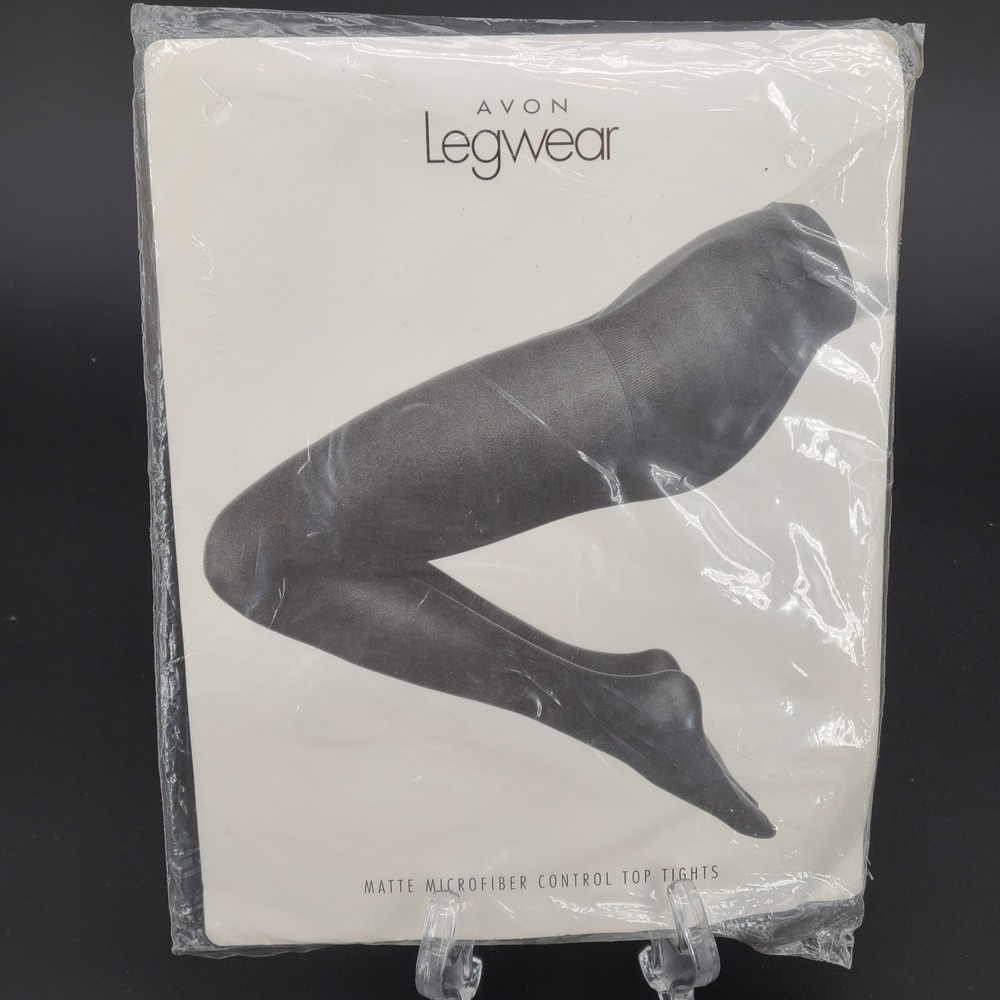 Avon Legwear Matte Microfiber Control Top Tights Ivory Size D 423674